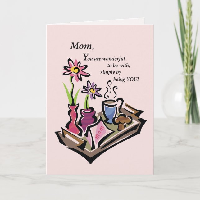 Breakfast in Bed Mom Card (Front)
