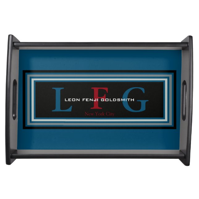 breakfast in bed monogram / personalized serving tray (Front)