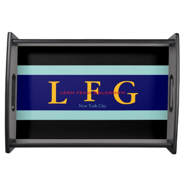 breakfast-in-bed monogram / personalized serving tray (Front)