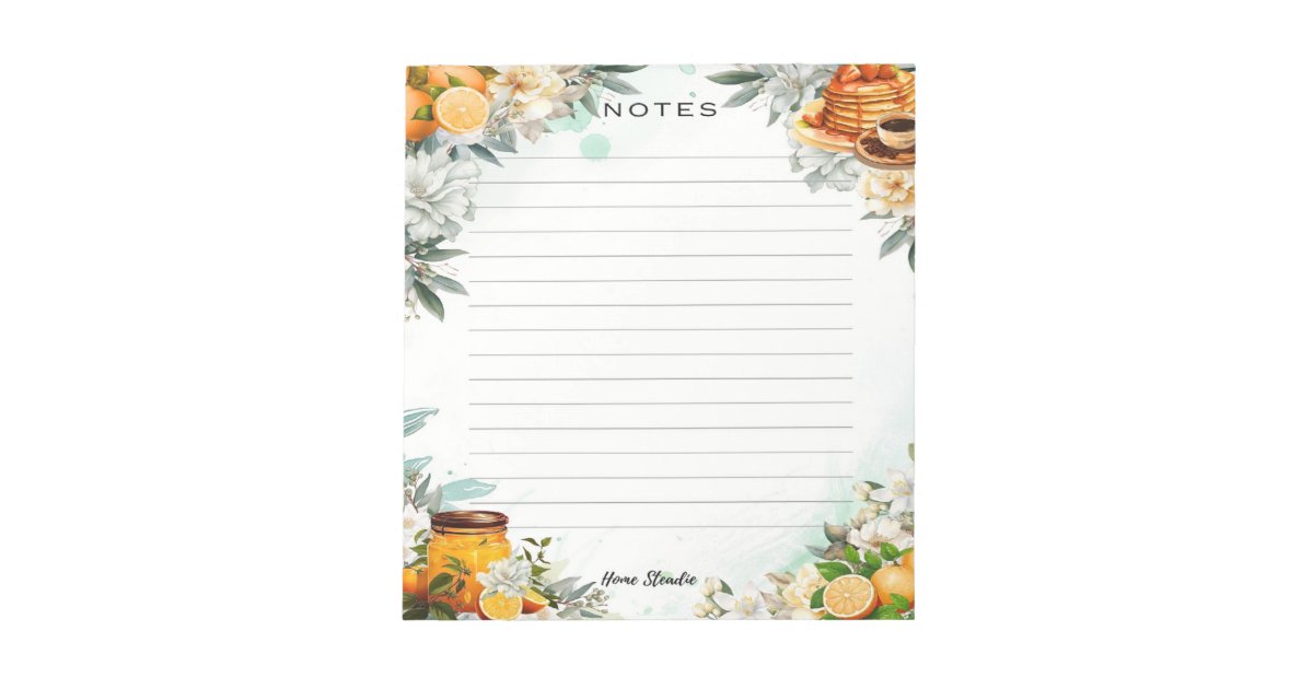 Breakfast in Bed Notepad Zazzle