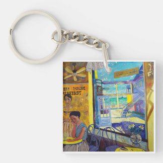 Breakfast in Maine Keychain
