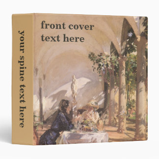 Breakfast in the Loggia by John Singer Sargent 3 Ring Binder