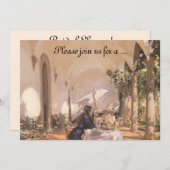 Breakfast in the Loggia by Sargent, Bridal Shower Invitation (Front/Back)