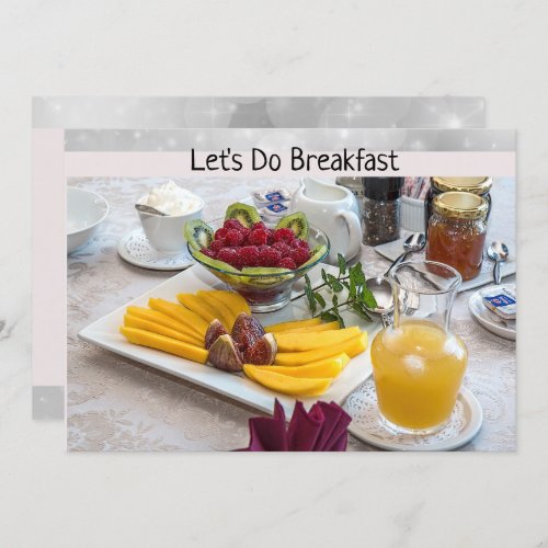 Breakfast Invitation Card