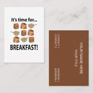Breakfast Its Time For Breakfast Cafe