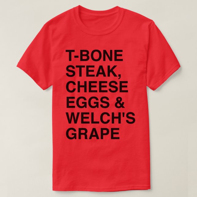 breakfast menu T-Shirt (Design Front)