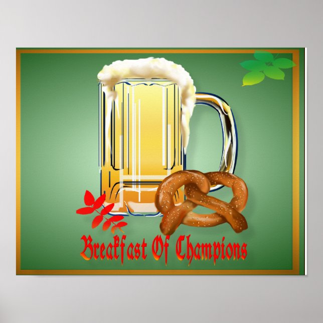 Breakfast of Champions-Happy Oktoberfest Poster (Front)