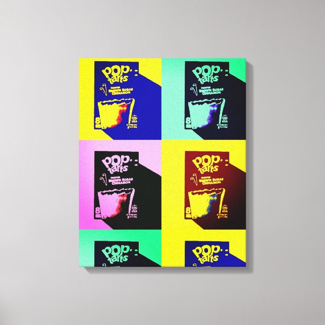 Breakfast of champions pop art canvas print (Front)