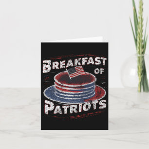 Breakfast Of Patriots Pancake American Cake 4th Of Card