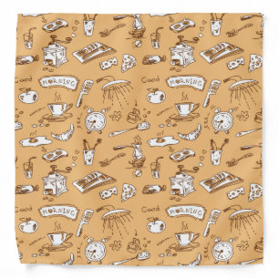 Breakfast Pattern 2 Bandana