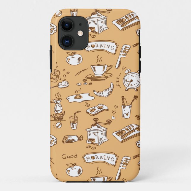 Breakfast Pattern 2 Case-Mate iPhone Case (Back)