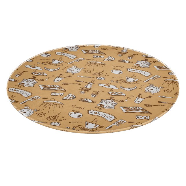 Breakfast Pattern 2 Cutting Board (Corner)