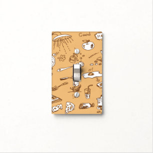 Breakfast Pattern 2 Light Switch Cover