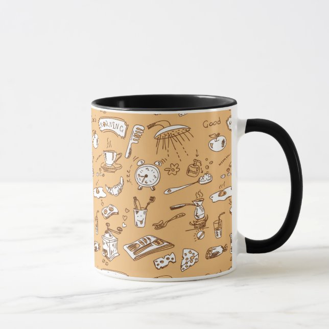 Breakfast Pattern 2 Mug (Right)