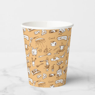 Breakfast Pattern 2 Paper Cups
