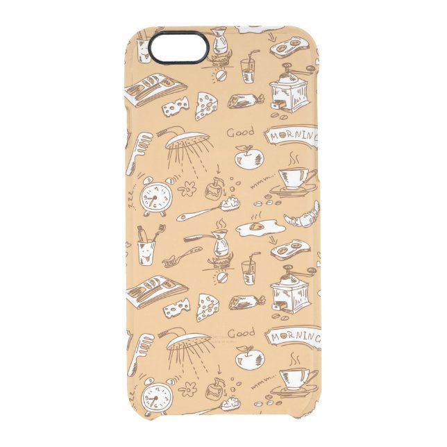 Breakfast Pattern 2 Uncommon iPhone Case (Back)