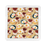 Breakfast Pattern 3 Acrylic Tray