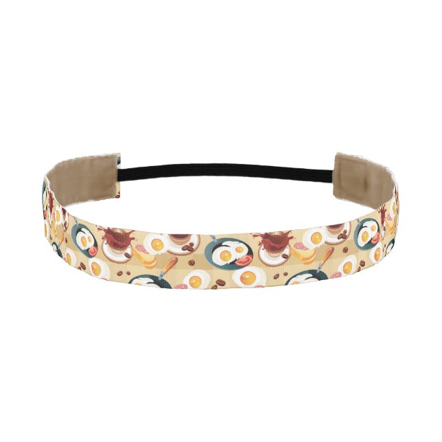 Breakfast Pattern 3 Athletic Headband (Front)