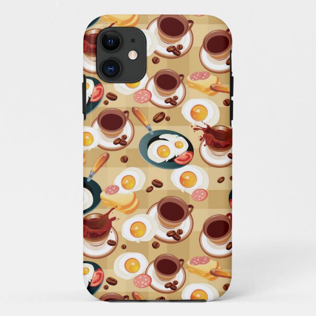 Breakfast Pattern 3 Case-Mate iPhone Case (Back)
