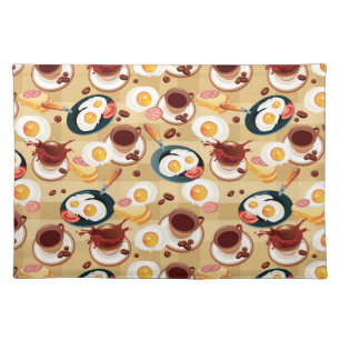 Breakfast Pattern 3 Cloth Placemat