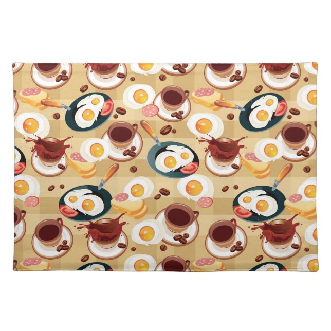 Breakfast Pattern 3 Cloth Placemat (Front)