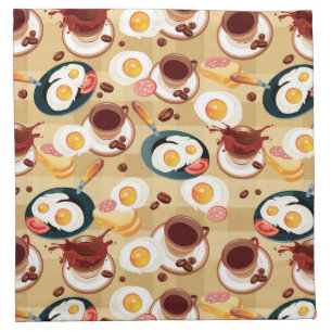 Breakfast Pattern 3 Napkin