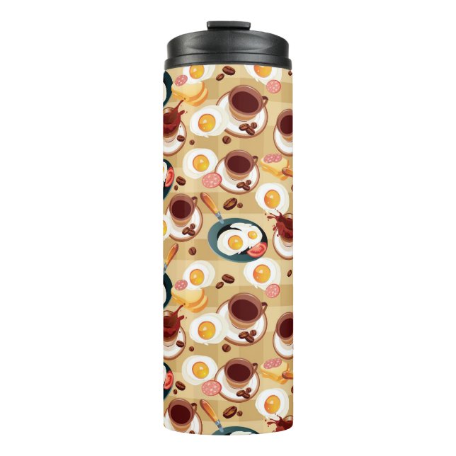 Breakfast Pattern 3 Thermal Tumbler (Front)