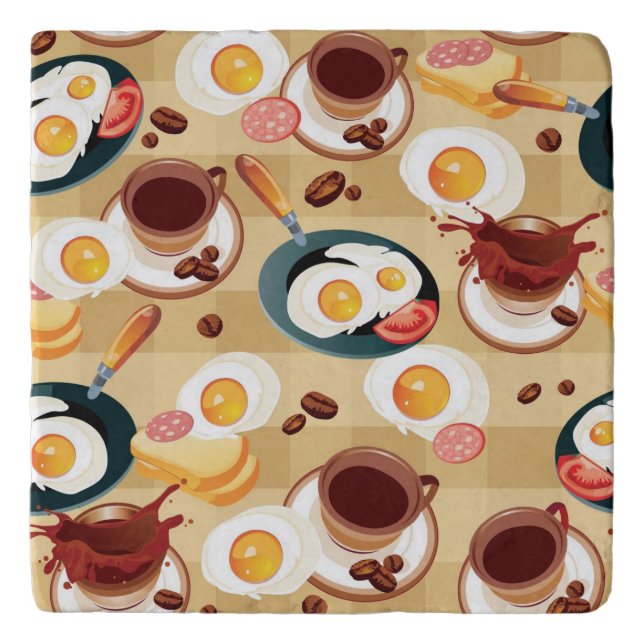 Breakfast Pattern 3 Trivet (Front)