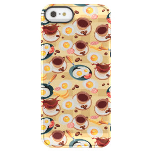 Breakfast Pattern 3 Permafrost iPhone SE/5/5s Case
