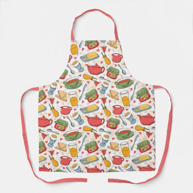 Breakfast Pattern Apron (Front)