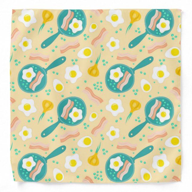 Breakfast Pattern Bandana (Front)