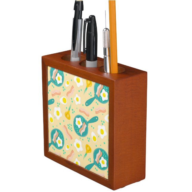 Breakfast Pattern Pencil Holder (In Situ)