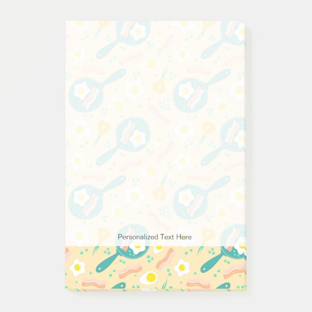 Breakfast Pattern Post-it Notes (Front)