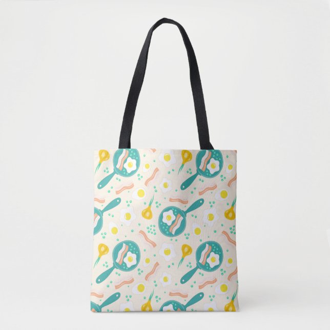 Breakfast Pattern Tote Bag (Front)