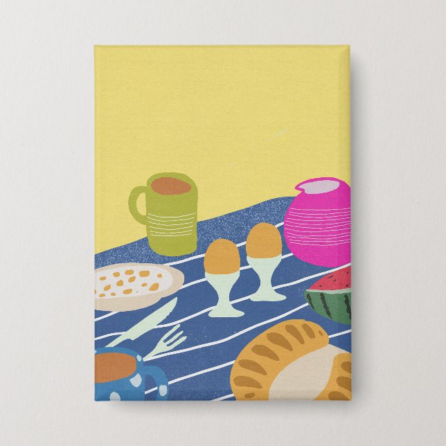 Breakfast Picnic Button (Front)