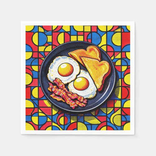 Breakfast Pop Art Napkins
