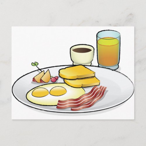 Breakfast Postcard