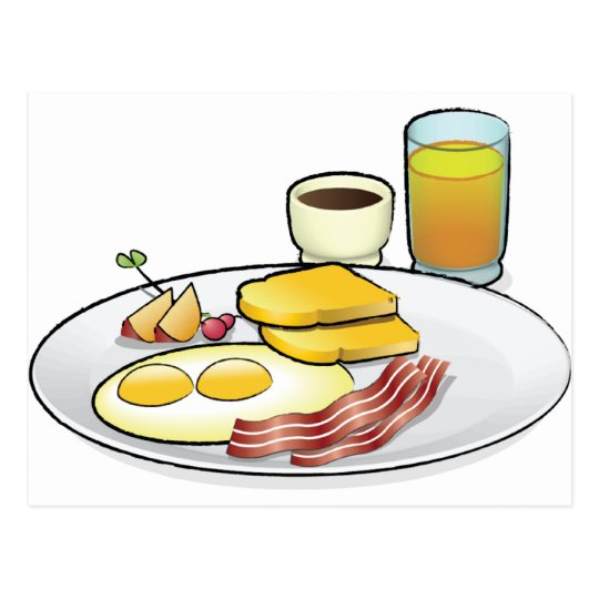 Breakfast Postcard | Zazzle.com