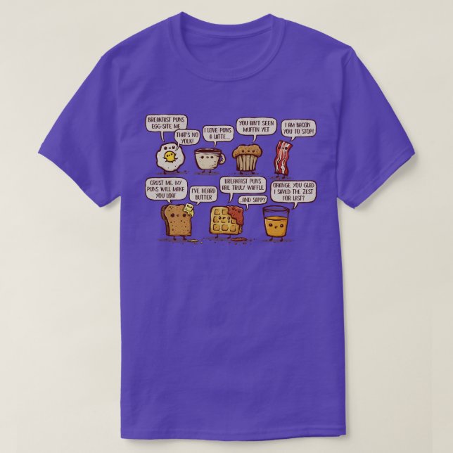 Breakfast Puns are Waffle T-Shirt (Design Front)