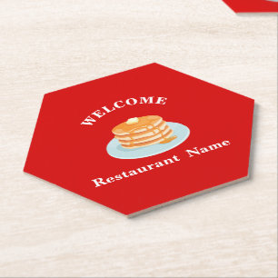 Breakfast restaurant welcome bakery Personalized Paper Coaster