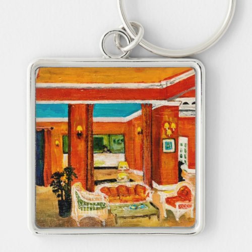 Breakfast Room by Therese Kramer  Keychain