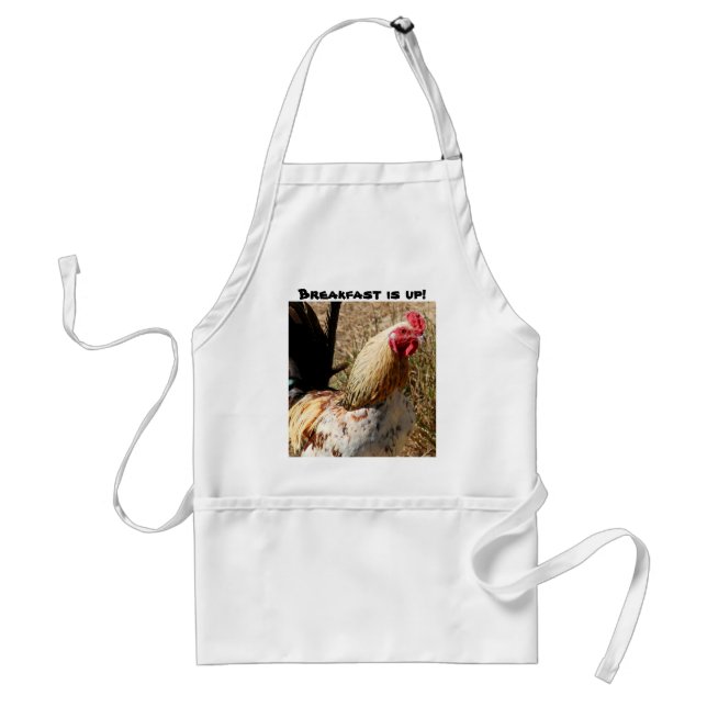Breakfast Rooster Adult Apron (Front)