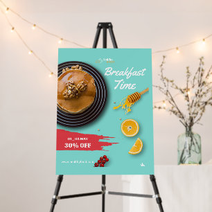 Breakfast Sale, Coffee Shop Breakfast Menu Foam Board