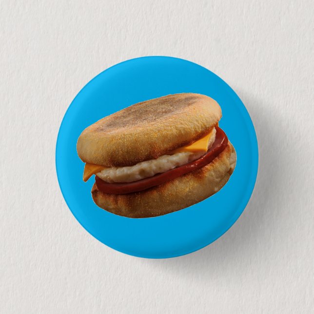 BREAKFAST SANDWICH (Ham, Egg, & Cheese Muffin)  Button (Front)