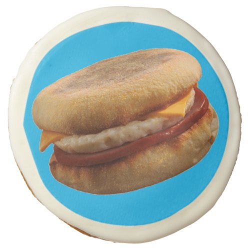 BREAKFAST SANDWICH Ham Egg  Cheese Muffin Sugar Cookie