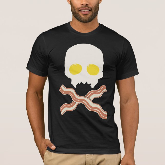 Breakfast Skull T-Shirt (Front)