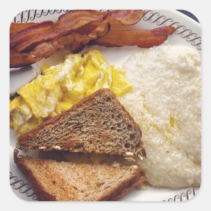 Breakfast Bacon /& Eggs Sticker 2.5x2.7