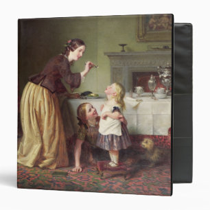 Breakfast Time - Morning Games (oil on canvas) Binder