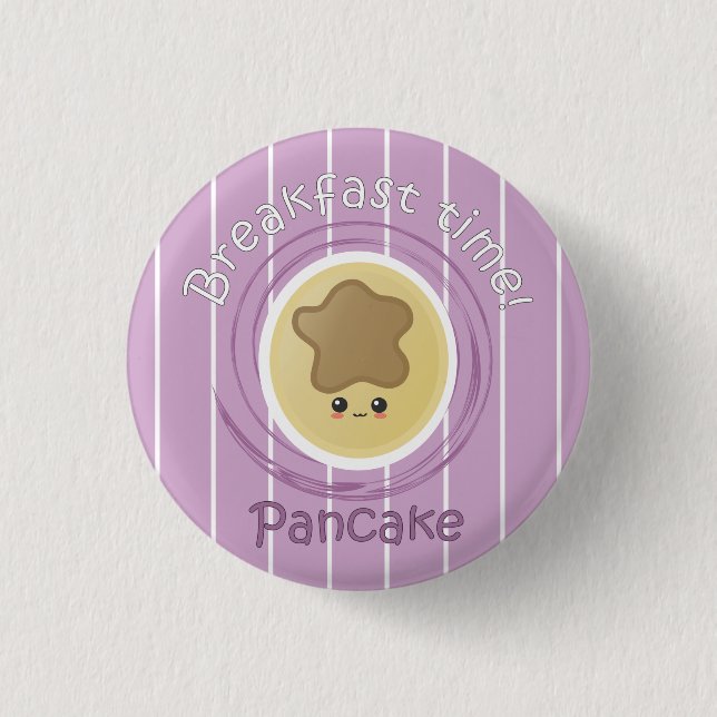 Breakfast Time - Pancake Button (Front)