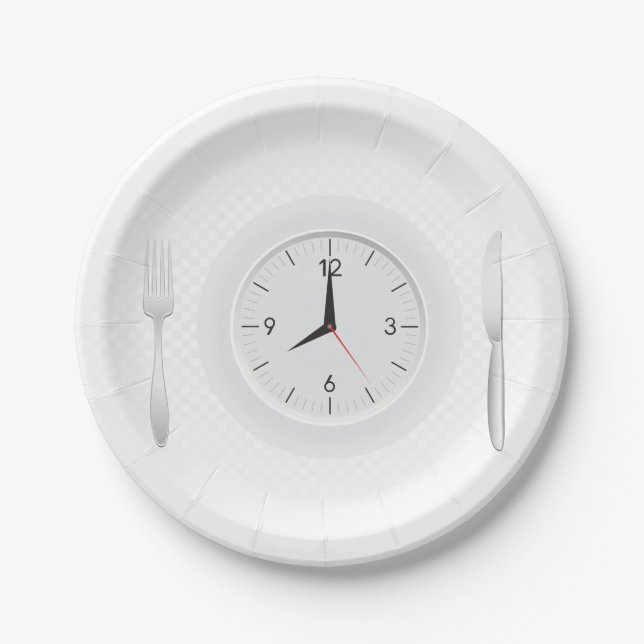 Breakfast Time Paper Plates (Front)